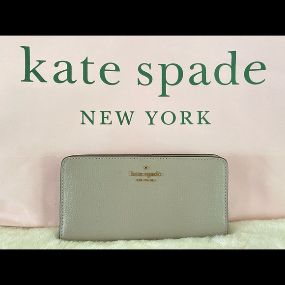kate spade Handbags - NWT!Kate Spade Staci Saffiano Leather Large Slim Bifold Black